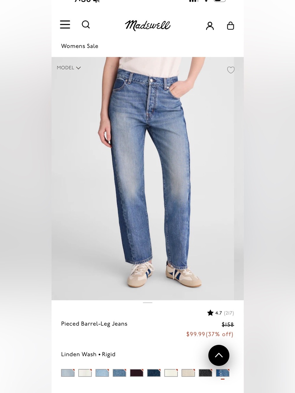 MADEWELL - PIECED BARREL LEG JEANS